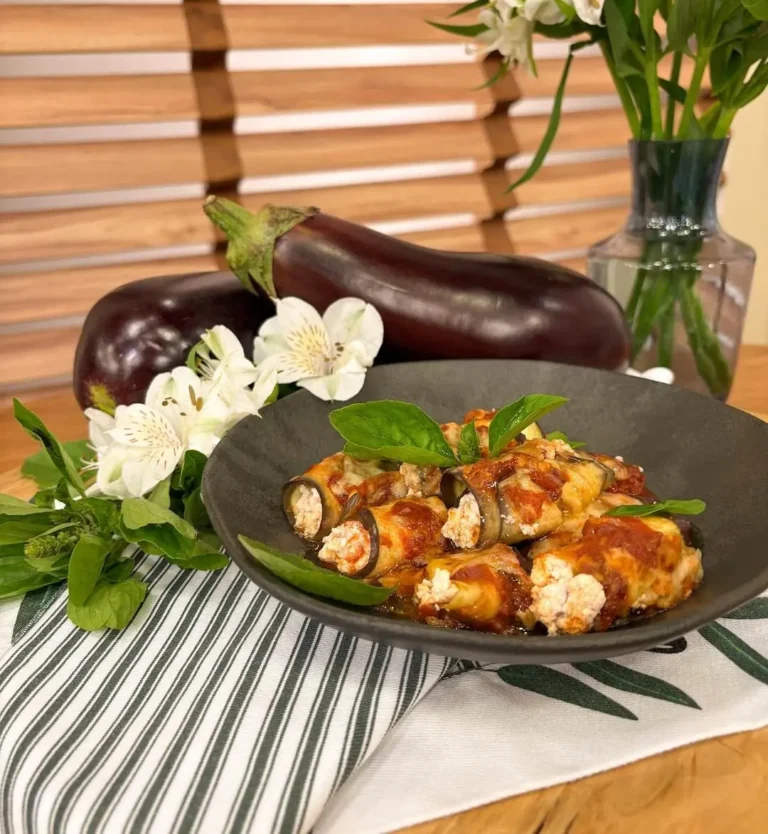 Delicioso involtini de berinjela