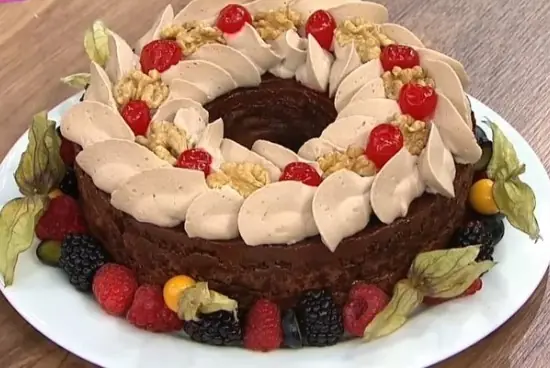 Brownie guirlanda para o Natal