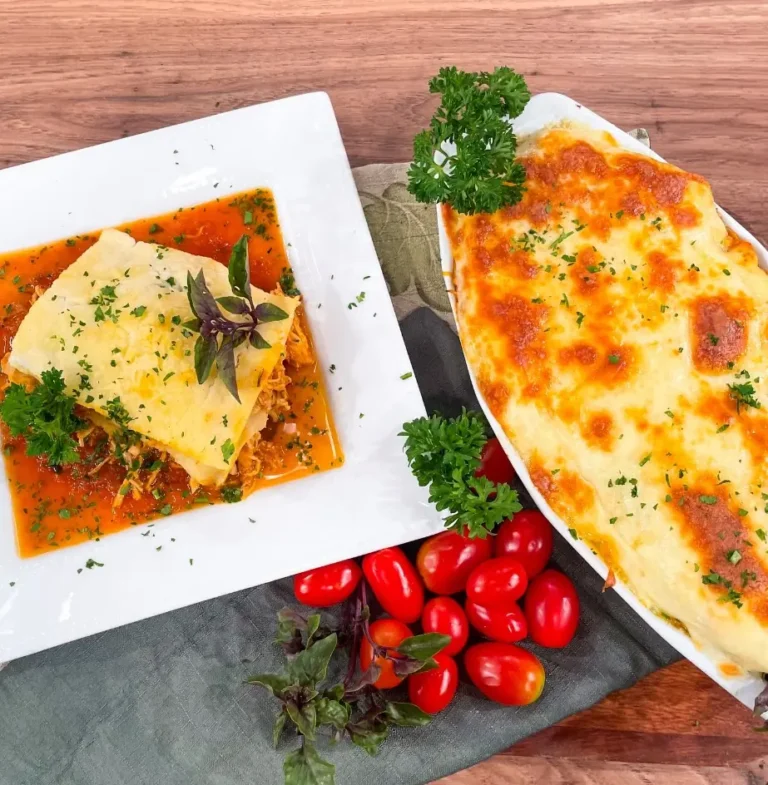 Deliciosa lasanha natalina