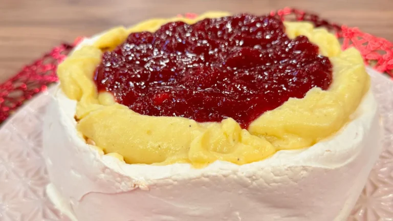 Deliciosa pavlova de morango