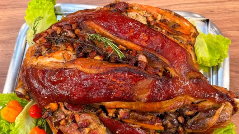 Saboroso pernil de natal