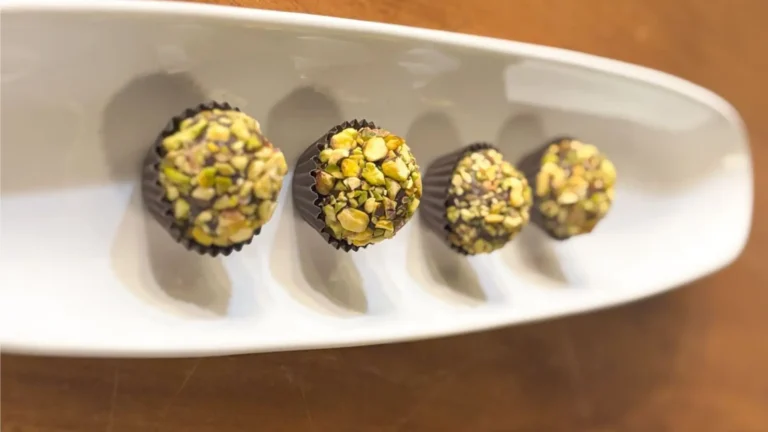 Brigadeiro de pistache saudável