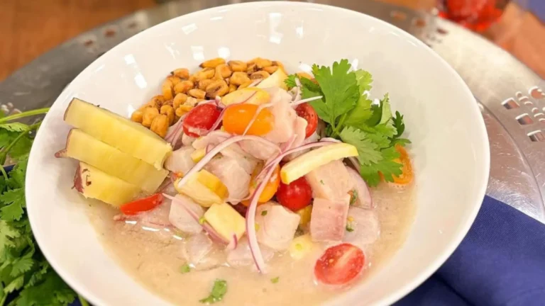 Ceviche de peixe com caju