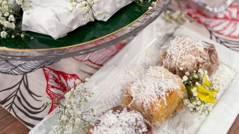 Maravilhoso bolo gelado de chocolate com coco