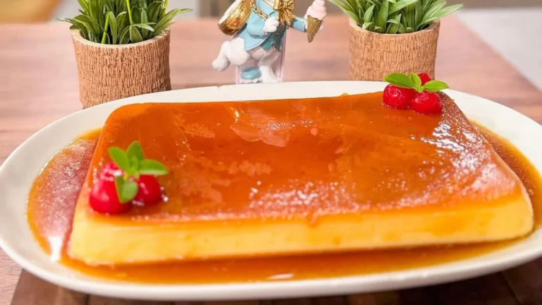 Delicioso e especial pudim de padaria