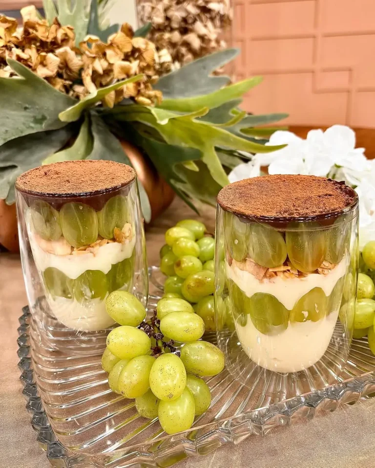 Verrine supreme de uvas verdes fit
