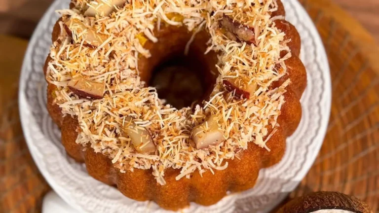 Maravilhoso bolo de cocada de maracujá