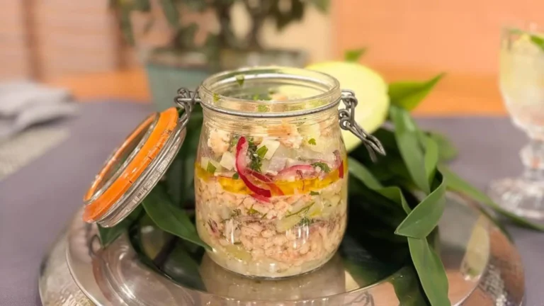 Conserva de camarão e chuchu