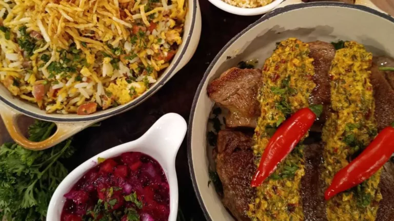 Contrafilé com chimichurri cremoso