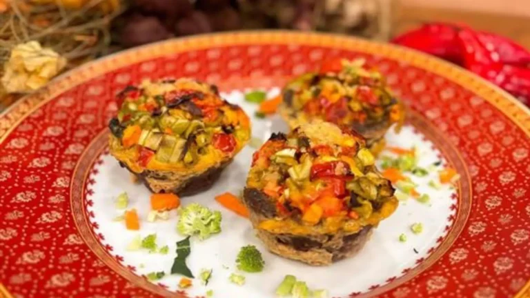 Forminhas de carne moída e legumes com creme zattar