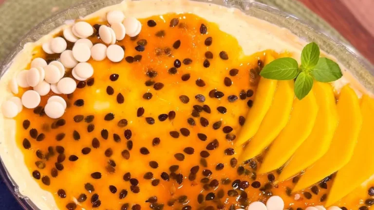 Cremoso mousse de maracujá