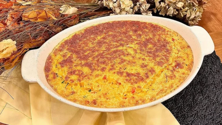 Suflê de frango low carb