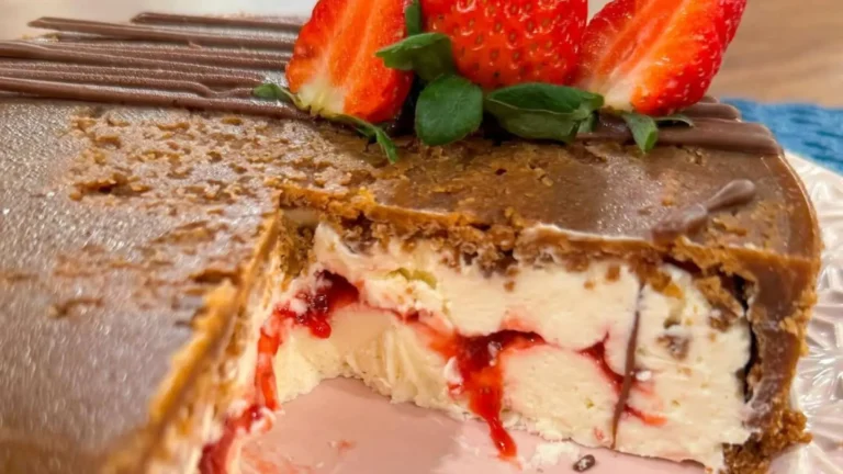 Maravilhoso cheesecake invertido