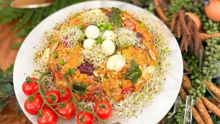 Cuscuz de cenoura com bardana