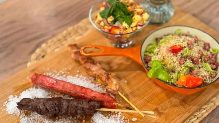 Delicioso churrasquinho do chef Baldassari