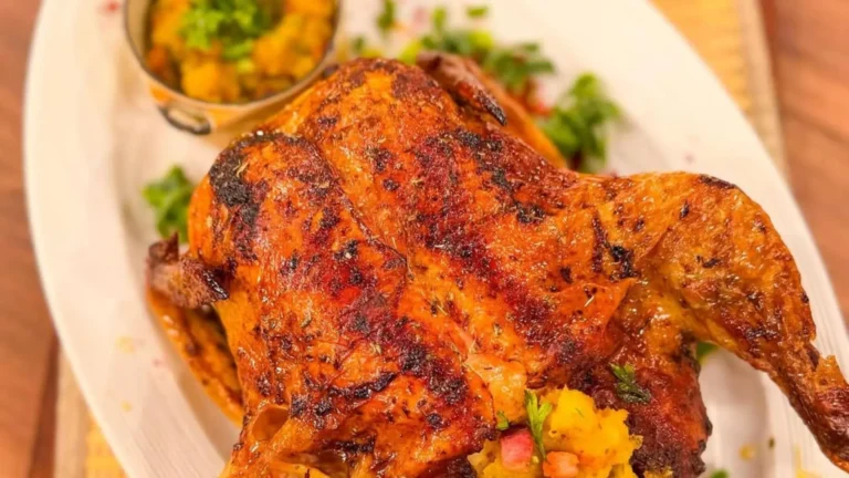 Delicioso e suculento frango à italiana