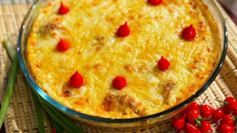 Delicioso filé de peixe cremoso