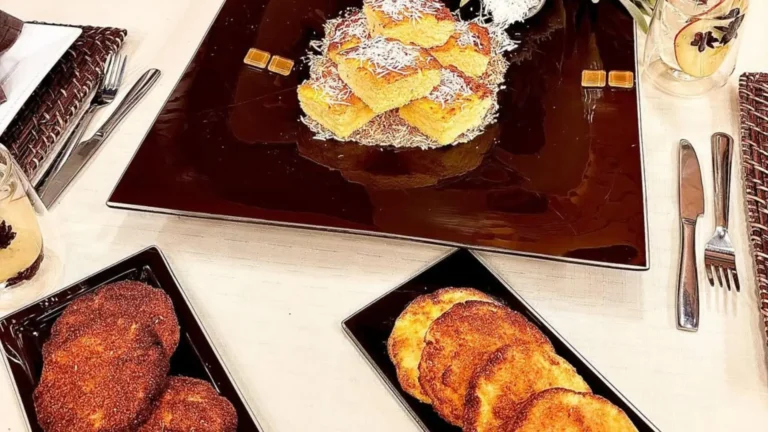 Bolo de coco e cookie de coco na Air Fryer