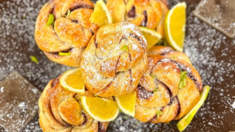 Pão torcido de chocolate