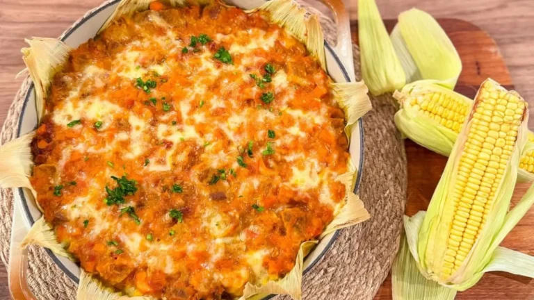 Amostradinho de milho com pernil!