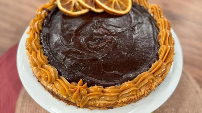 Cheesecake de doce de leite com toque marcante do café