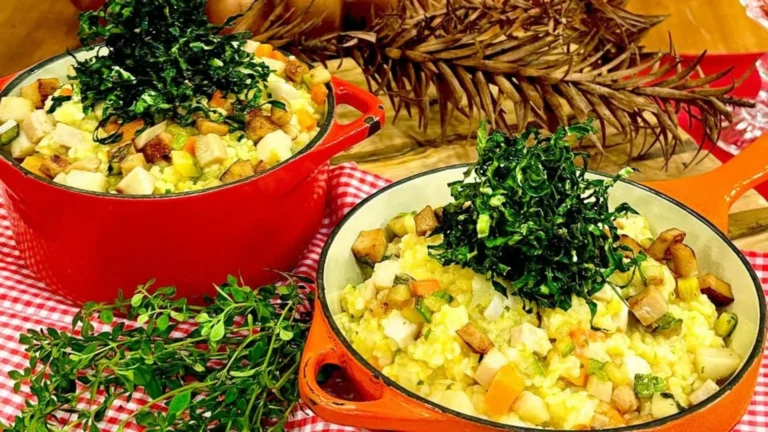 Canjiquinha vegana cremosa e crispy de couve na airfryer