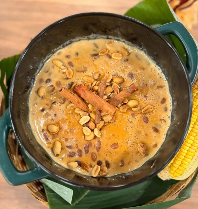 Maravilhosa canjica de doce de leite com amendoim