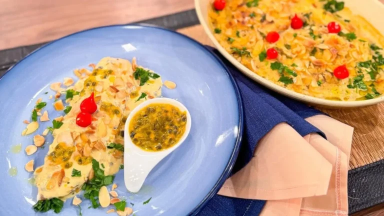 Filé de tilápia com delicioso molho de maracujá!