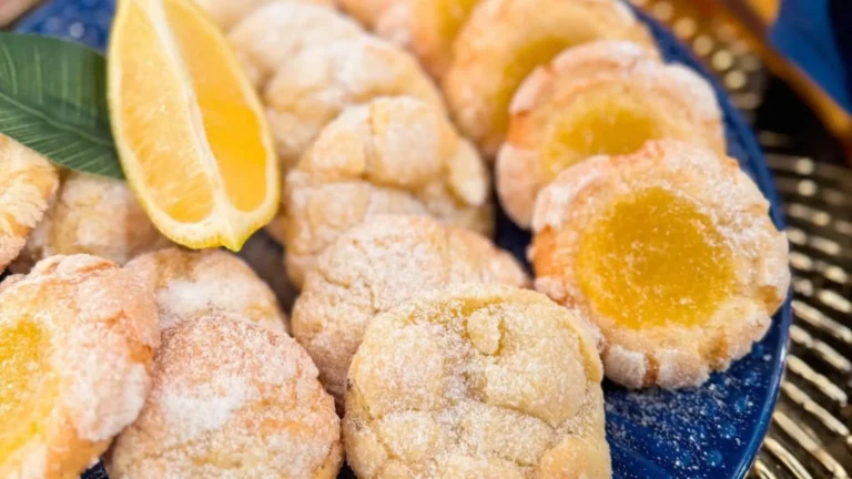 Delicioso cookie nevado de limão siciliano!