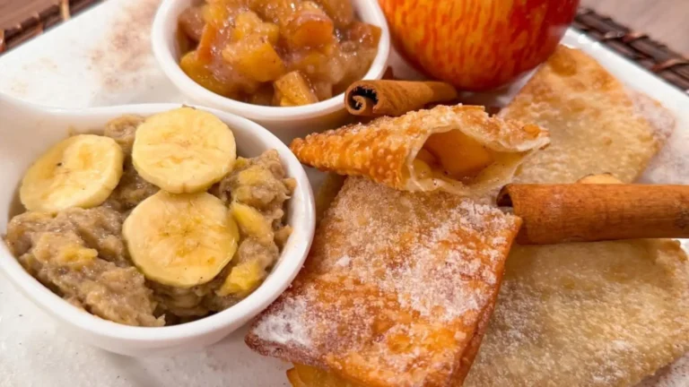 Clássicas tortinhas americanas de banana e maçã!