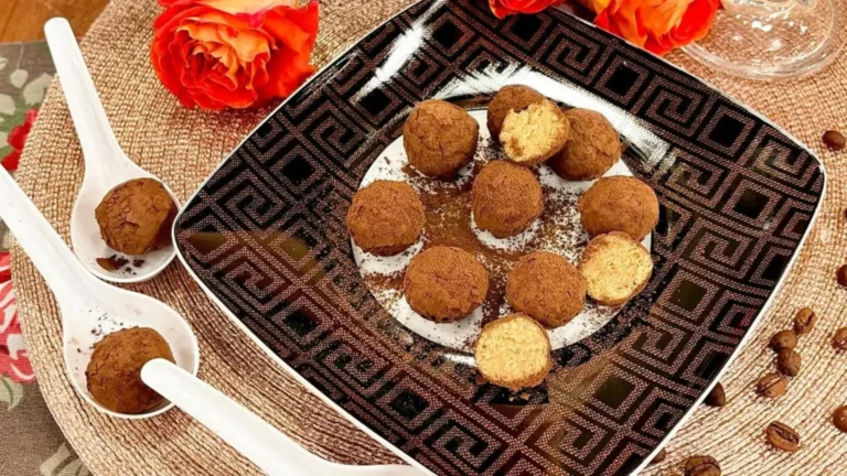 Bolinhas de tiramisu fit