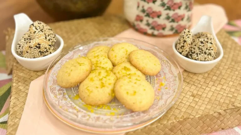 Cookies de tahine e Cookies de laranja sem glúten