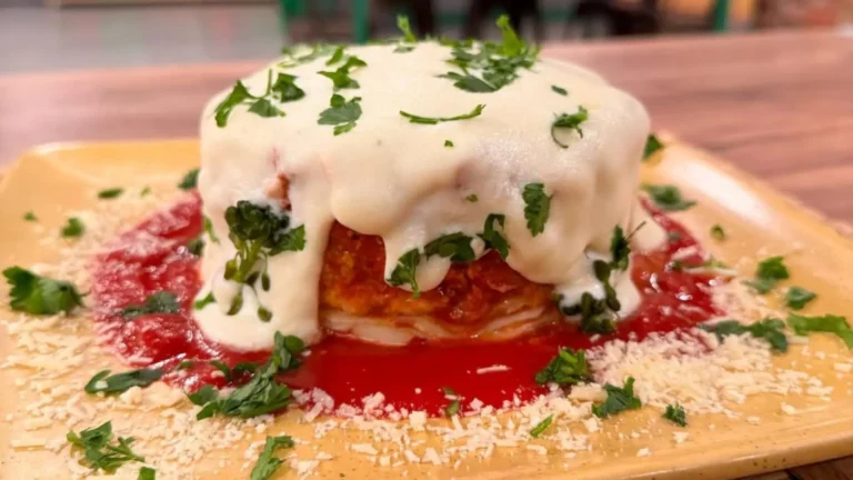 Irresistível e cheia de sabor lasanha vulcão!