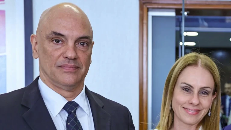 Imagem de capa representando o destaque: Moraes e esposa viajaram ao menos oito vezes em jatos de Vorcaro