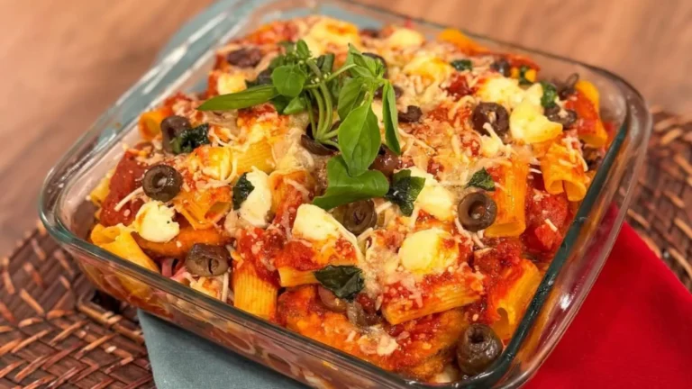 Macarrão de forno rápido e cremoso!