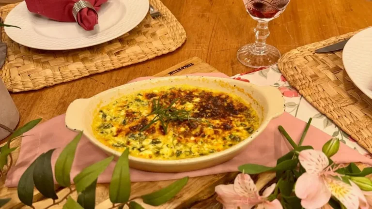 Quiche de espinafre e ricota com requeijão light