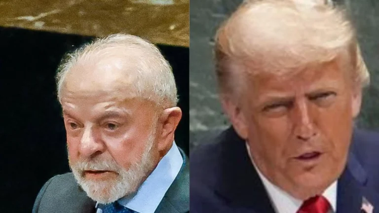 Imagem de capa representando o destaque: Lula busca encontro com Trump e trata de tarifas durante G7 na França