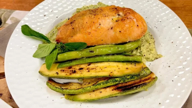 Frango Recheado ao Pesto de Castanha