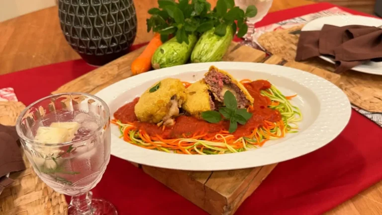 Polpetone recheado Low Carb