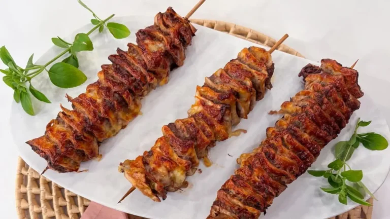 Imagem de capa representando a receita: Espetinho de Air Fryer que viralizou!