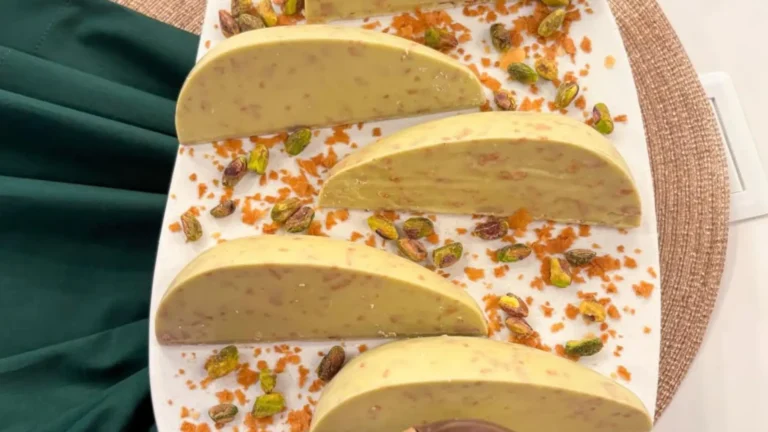 Imagem de capa representando a receita: Tendências de Páscoa: Fatia de Ovo, Barra Recheada e Ovo de Chocolate Dubai