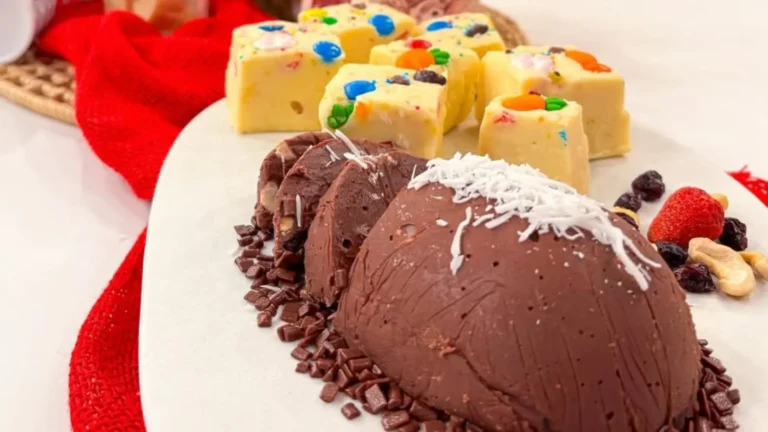 Imagem de capa representando a receita: Fudge de Chocolate para Páscoa: 2 Sabores Irresistíveis