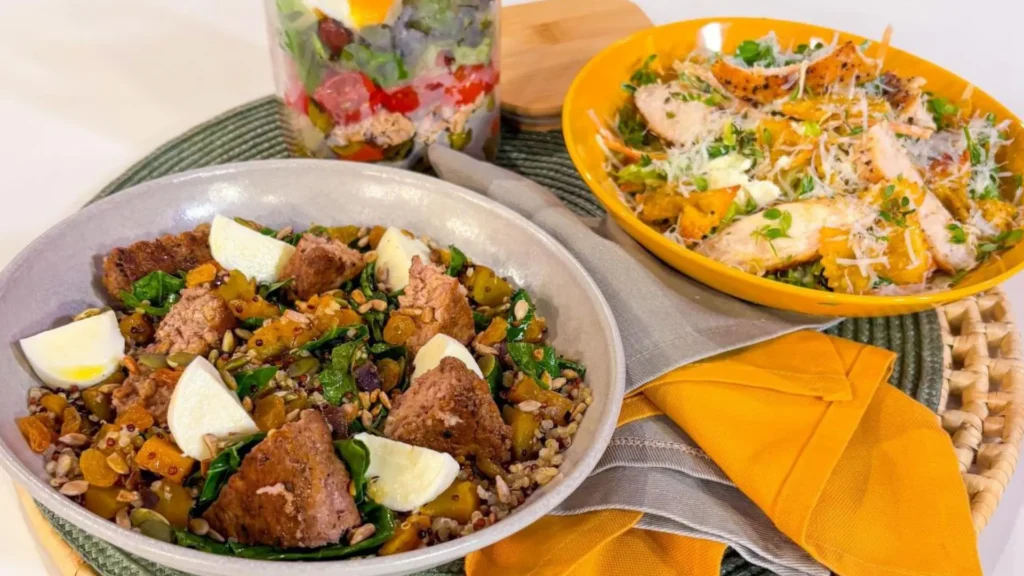Saladas completas para refeições práticas e saudáveis