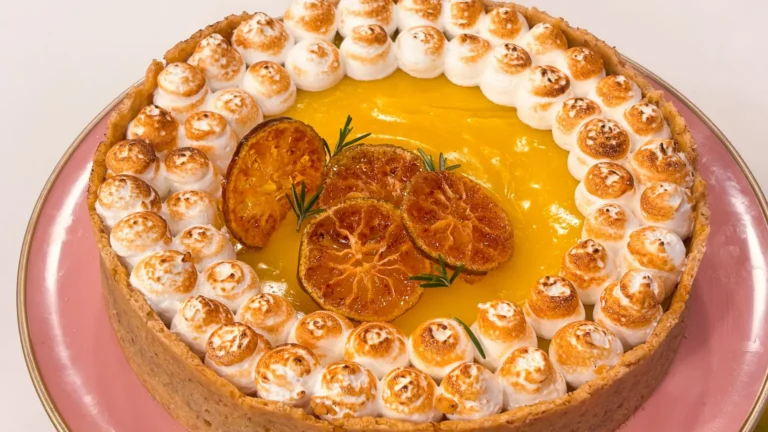 Imagem de capa representando a receita: Deliciosa torta de mexerica