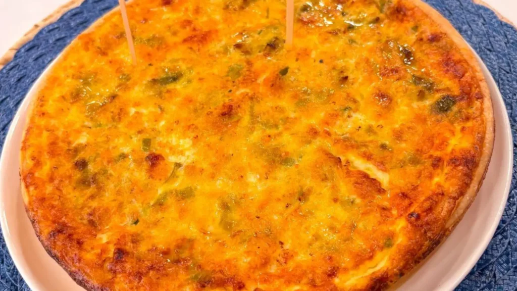 Quiche de alho-poró com queijo gruyére