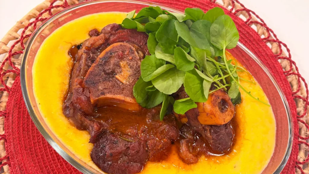 Polenta Bramata com Ossobuco